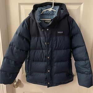 Patagonia Boy size 7-8 Blue coat/jacket